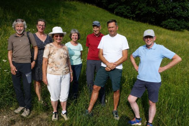 Foto: Simon Bauer - Exkursion Gaisberg Teilnehmer der Exkursion an den Gaisberg